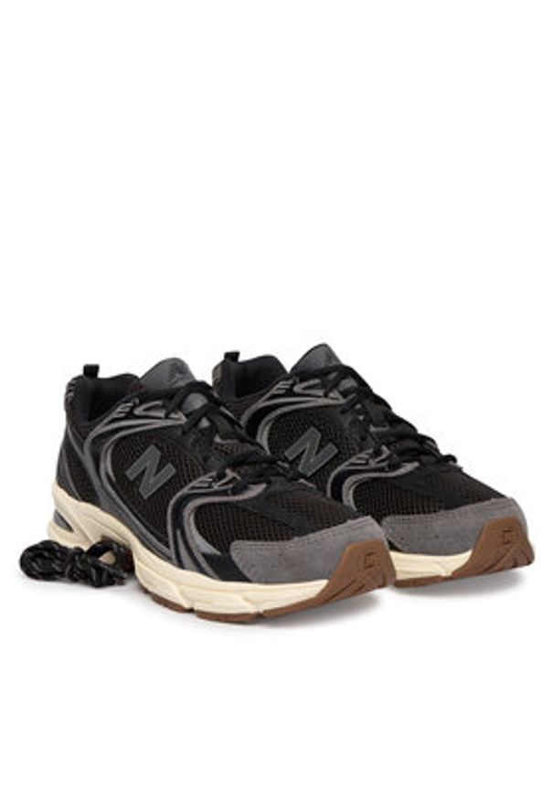 New Balance Sneakersy U5309TN Czarny. Kolor: czarny. Materiał: skóra, zamsz