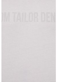Tom Tailor T-shirt bawełniany kolor biały z nadrukiem. Okazja: na co dzień. Kolor: biały. Materiał: bawełna. Wzór: nadruk. Styl: casual