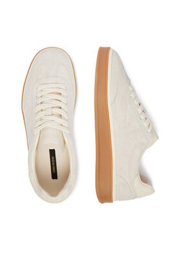 Gino Rossi - GINO ROSSI Sneakersy EO-GRW03 Beżowy. Kolor: beżowy. Materiał: zamsz, skóra