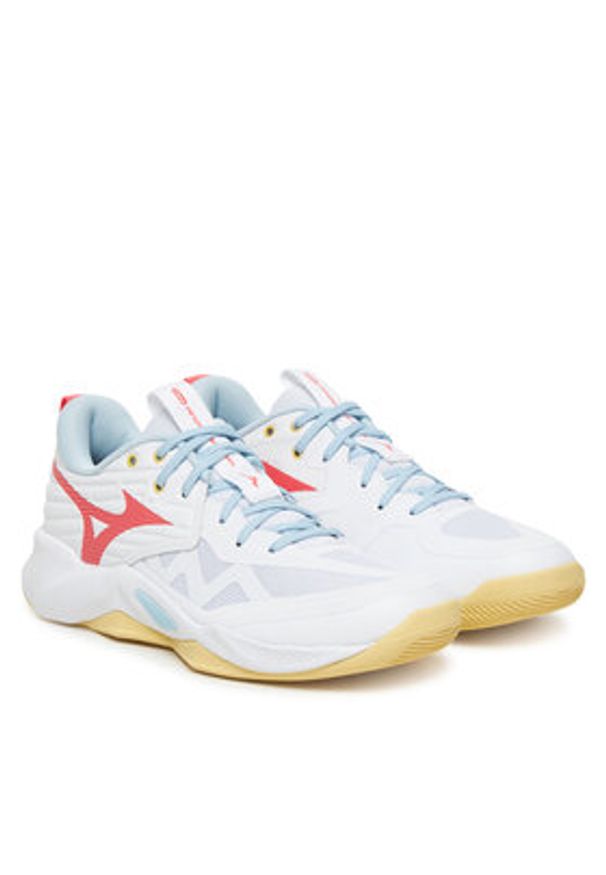 Mizuno Buty halowe Wave Momentum Pro V1GC2540 Pomarańczowy. Kolor: pomarańczowy. Materiał: skóra. Model: Mizuno Wave
