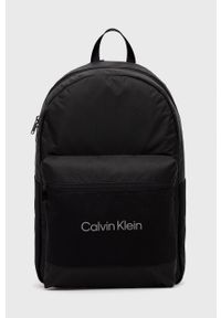 Calvin Klein Performance plecak kolor czarny duży gładki. Kolor: czarny. Wzór: gładki
