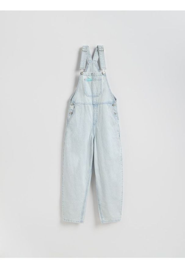 Reserved - Jeansowe ogrodniczki - niebieski. Kolor: niebieski