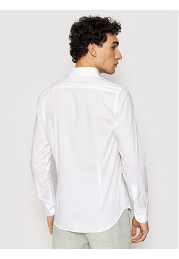 La Martina Koszula CCMC02 PP003 Biały Slim Fit. Kolor: biały. Materiał: bawełna
