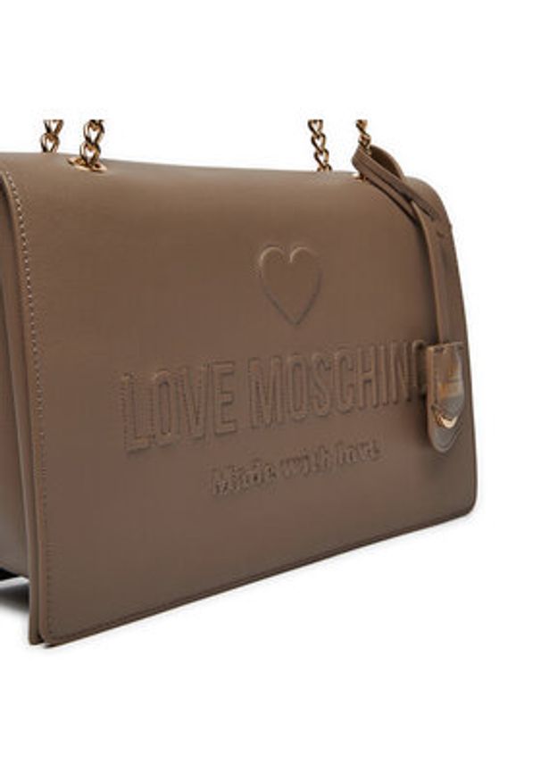 Love Moschino - LOVE MOSCHINO Torebka JC4113PP1LL1020A Brązowy. Kolor: brązowy. Materiał: skórzane