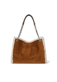 Lauren Ralph Lauren - LAUREN RALPH LAUREN Torebka Large Bradley 431980180001 Brązowy. Kolor: brązowy. Materiał: skórzane, zamszowe