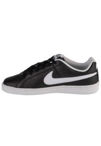 Buty do chodzenia męskie Nike Court Royale. Zapięcie: sznurówki. Kolor: czarny. Materiał: tkanina, materiał, skóra, syntetyk. Szerokość cholewki: normalna. Model: Nike Court. Sport: turystyka piesza