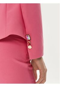 Fracomina Marynarka FQ24SJ2001W42901 Różowy Slim Fit. Kolor: różowy. Materiał: syntetyk #5