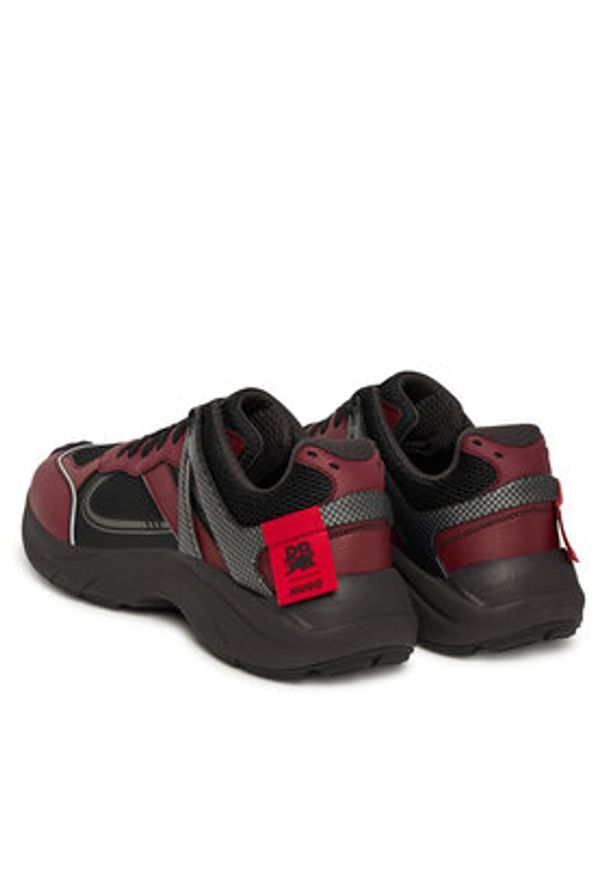 Hugo - HUGO Sneakersy GO2 50553285 Bordowy. Kolor: czerwony. Materiał: materiał