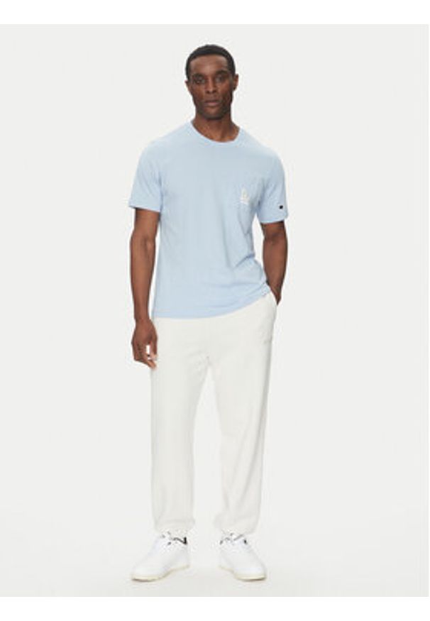 Champion T-Shirt 221038 Błękitny Regular Fit. Kolor: niebieski. Materiał: bawełna