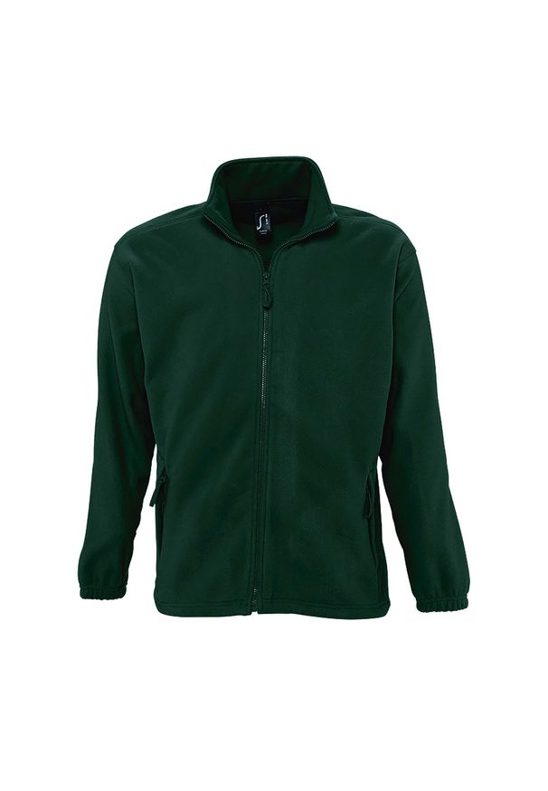 SOL'S - Męski Polar North Bluza Polarowa Outdoor. Kolor: czerwony, zielony, wielokolorowy. Materiał: polar. Sezon: zima. Styl: sportowy