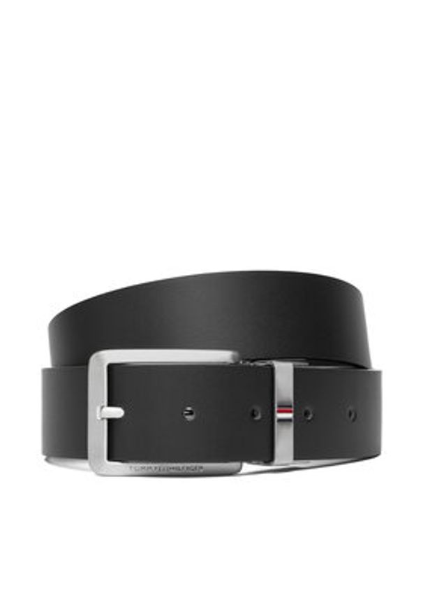TOMMY HILFIGER - Tommy Hilfiger Pasek Męski Business Rev Lux Set Gp AM0AM13831 Czarny. Kolor: czarny. Materiał: skóra