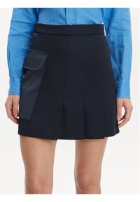 MAX&Co. Spódnica mini Jago Granatowy Regular Fit. Kolor: niebieski. Materiał: bawełna