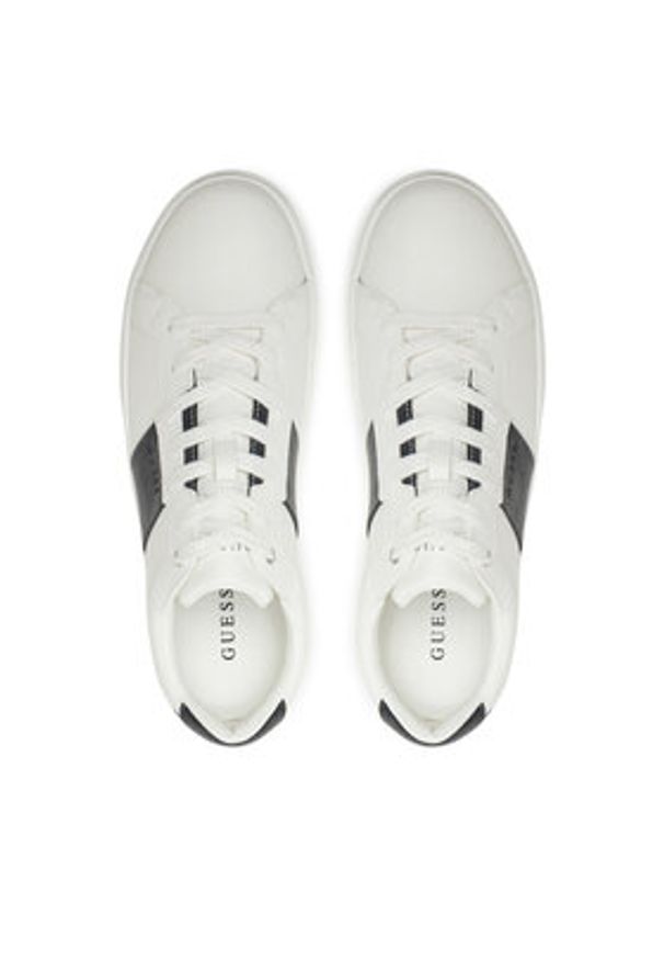 Guess Sneakersy Todi FMTTOD ELE12 Biały. Kolor: biały. Materiał: skóra