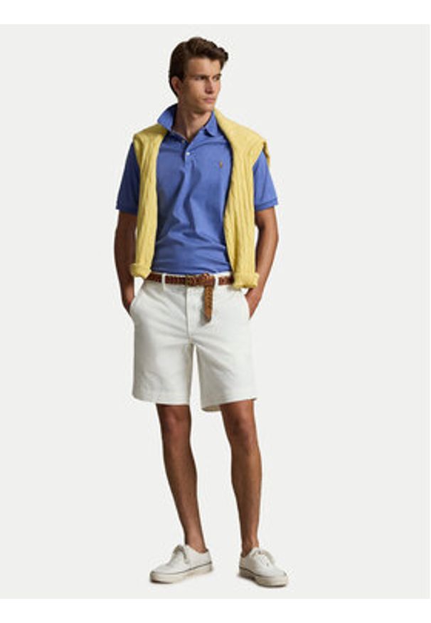 Polo Ralph Lauren Szorty materiałowe 710799213022 Biały Regular Fit. Kolor: biały. Materiał: bawełna