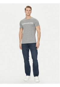 Calvin Klein Jeans T-Shirt Core Institutional Logo J30J307855 Szary Regular Fit. Kolor: szary. Materiał: bawełna #5