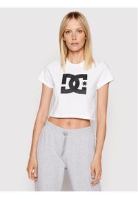 DC Shoes T-Shirt Star ADJZT03035 Biały Regular Fit. Kolor: biały. Materiał: bawełna