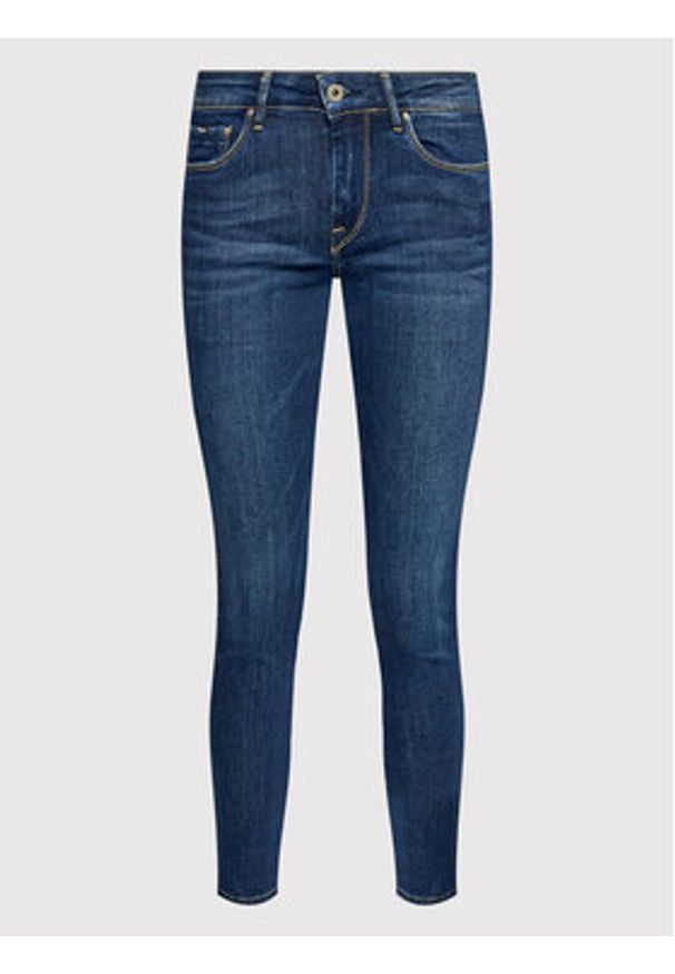 Pepe Jeans Jeansy Soho PL204174 Granatowy Skinny Fit. Kolor: niebieski