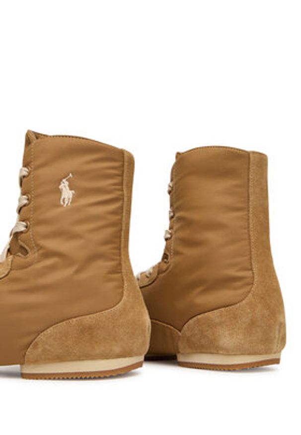 Polo Ralph Lauren Sneakersy 804959093005 Beżowy. Kolor: beżowy. Materiał: zamsz, skóra