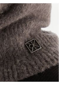 Calvin Klein Balaklawa Emblem Brushed LV04D8068G Szary. Kolor: szary. Materiał: poliamid, nylon #7