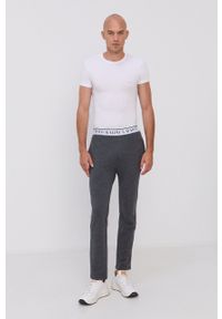 Armani Exchange t-shirt 2-pack męski kolor biały gładki. Okazja: na co dzień. Kolor: biały. Materiał: dzianina. Długość rękawa: krótki rękaw. Długość: krótkie. Wzór: gładki. Styl: casual #2