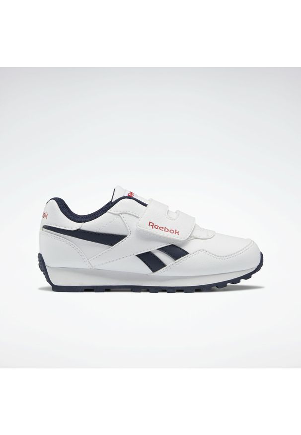Buty do chodzenia dla dzieci Reebok Royal Rewind Run. Zapięcie: rzepy. Kolor: biały. Materiał: guma, syntetyk, materiał. Szerokość cholewki: normalna. Model: Reebok Royal. Sport: turystyka piesza, bieganie