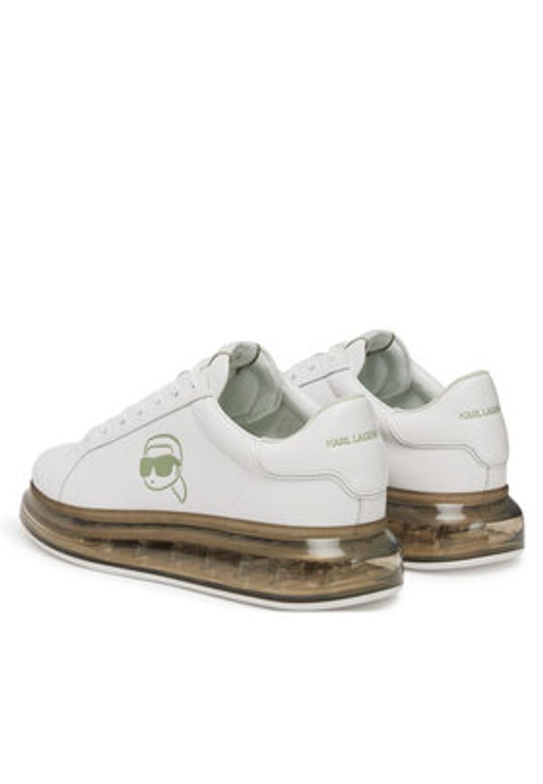 Karl Lagerfeld - KARL LAGERFELD Sneakersy KL52630N Biały. Kolor: biały. Materiał: skóra