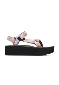 Buty do chodzenia damskie Teva Flatform Universal. Zapięcie: rzepy. Kolor: różowy. Materiał: materiał, syntetyk. Sport: turystyka piesza