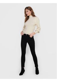 only - ONLY Sweter Katia 15232494 Beżowy Regular Fit. Kolor: beżowy. Materiał: wiskoza