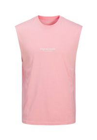 Jack & Jones - Jack&Jones Tank top Vesterbro 12250430 Różowy Oversize. Kolor: różowy. Materiał: bawełna #4