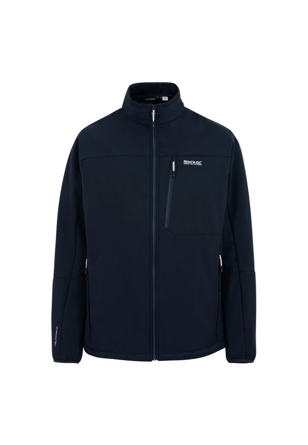 Regatta - Męska Kurtka Soft Shell Mountdale. Kolor: niebieski. Sport: turystyka piesza