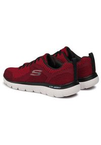 skechers - Skechers Sneakersy Brisbane 232057/RDBK Bordowy. Kolor: czerwony. Materiał: materiał