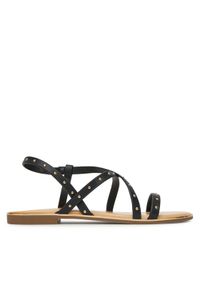 ONLY Shoes Sandały Onlmari-4 Pu Studs 15342339 Czarny. Kolor: czarny. Materiał: skóra