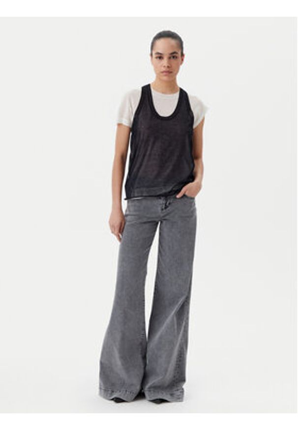Pinko - PINKO Bluzka 105152 A2LS Czarny Regular Fit. Kolor: czarny. Materiał: bawełna