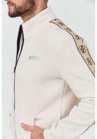 Guess - GUESS Beżowa męska bluza Mickey Full Zip, Rozmiar S. Kolor: beżowy #3
