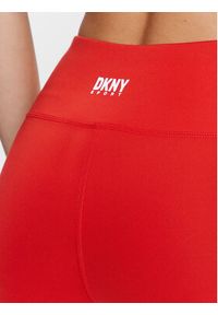 DKNY Sport Legginsy DP3P3231 Czerwony Active Fit. Kolor: czerwony. Materiał: syntetyk. Styl: sportowy