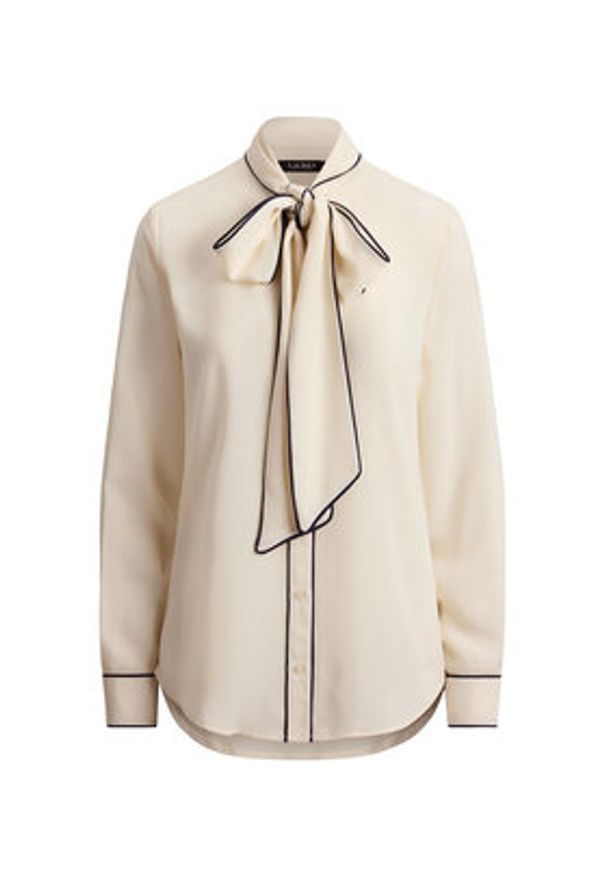 Lauren Ralph Lauren - LAUREN RALPH LAUREN Koszula 200957396003 Beżowy Regular Fit. Kolor: beżowy. Materiał: syntetyk