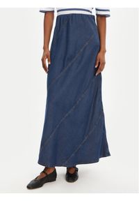 Munthe Spódnica maxi Parson 252122225207 Niebieski Regular Fit. Kolor: niebieski. Materiał: lyocell