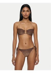 Guess Dół od bikini E6GO08 KF600 Brązowy. Kolor: brązowy. Materiał: syntetyk #3