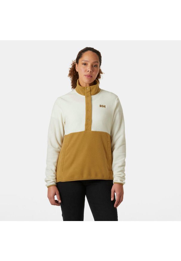 Bluza damska Helly Hansen Daybreaker Snap. Kolor: brązowy. Materiał: polar. Sport: turystyka piesza