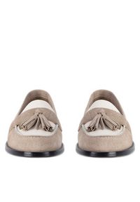 Gino Rossi Loafersy ELISA-E25-26390 Beżowy. Kolor: beżowy. Materiał: zamsz, skóra #4