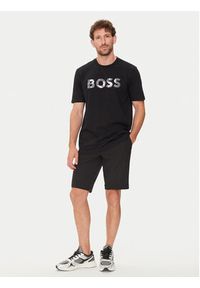 BOSS - Boss T-Shirt Thompson 15 50513382 Czarny Regular Fit. Kolor: czarny. Materiał: bawełna