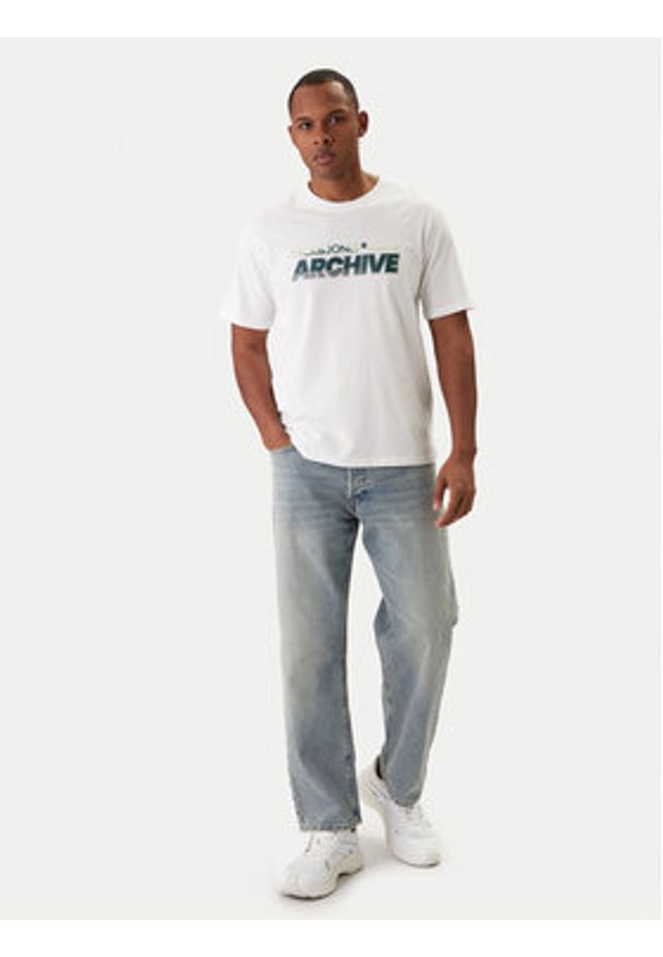 Jack & Jones T-Shirt Brat Tee 12288103 Biały Regular Fit. Kolor: biały. Materiał: bawełna