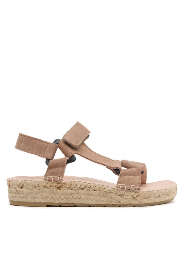 Manebi Espadryle Hiking Sandals W 1.9 JH Beżowy. Kolor: beżowy. Materiał: skóra, zamsz