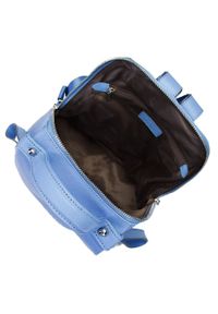 Wittchen - Damski plecak skórzany minimalistyczny. Kolor: niebieski. Materiał: skóra. Styl: elegancki #6
