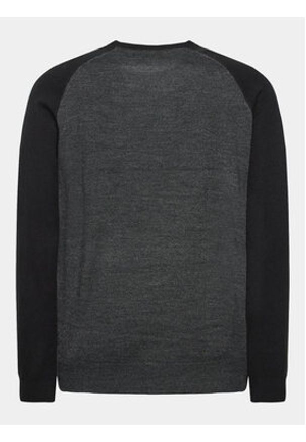 Brave Soul Sweter MK-230HIGGS Szary Regular Fit. Kolor: szary. Materiał: wiskoza
