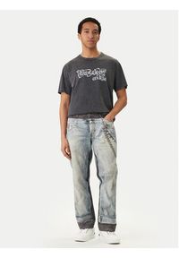 Versace Jeans Couture T-Shirt 80GAHB02 CJB02 Czarny Regular Fit. Kolor: czarny. Materiał: bawełna #2