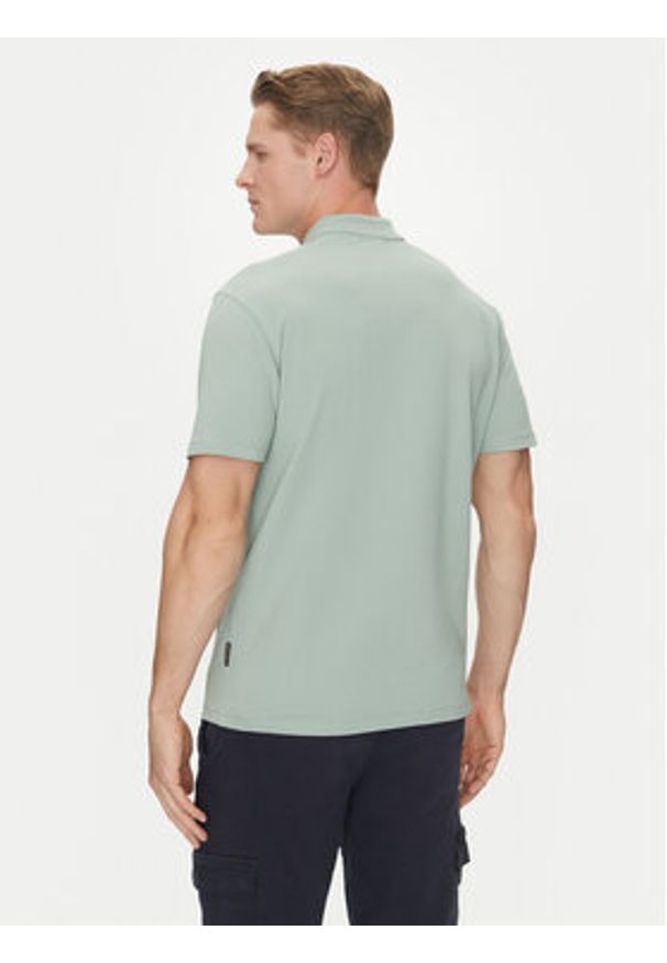 Napapijri Polo Ealis NP0A4H8B Zielony Regular Fit. Typ kołnierza: polo. Kolor: zielony. Materiał: bawełna