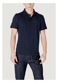 EA7 Emporio Armani Polo 7M000228 AF10373 UB102 Granatowy Regular Fit. Typ kołnierza: polo. Kolor: niebieski. Materiał: bawełna