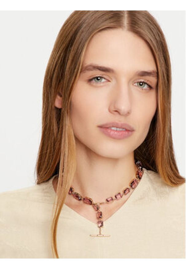 Lauren Ralph Lauren - LAUREN RALPH LAUREN Naszyjnik 14N00524 Różowy. Materiał: metalowe. Kolor: różowy