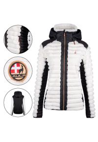 Aulp - Kurtka damska zimowa AULP NOTIL z kapturem. Typ kołnierza: kaptur. Kolor: biały. Sezon: zima. Styl: sportowy #1